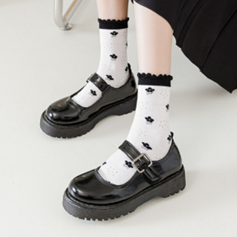 Woman Lace flower short sock t - Invisibility Sock Loafer 评论和价格