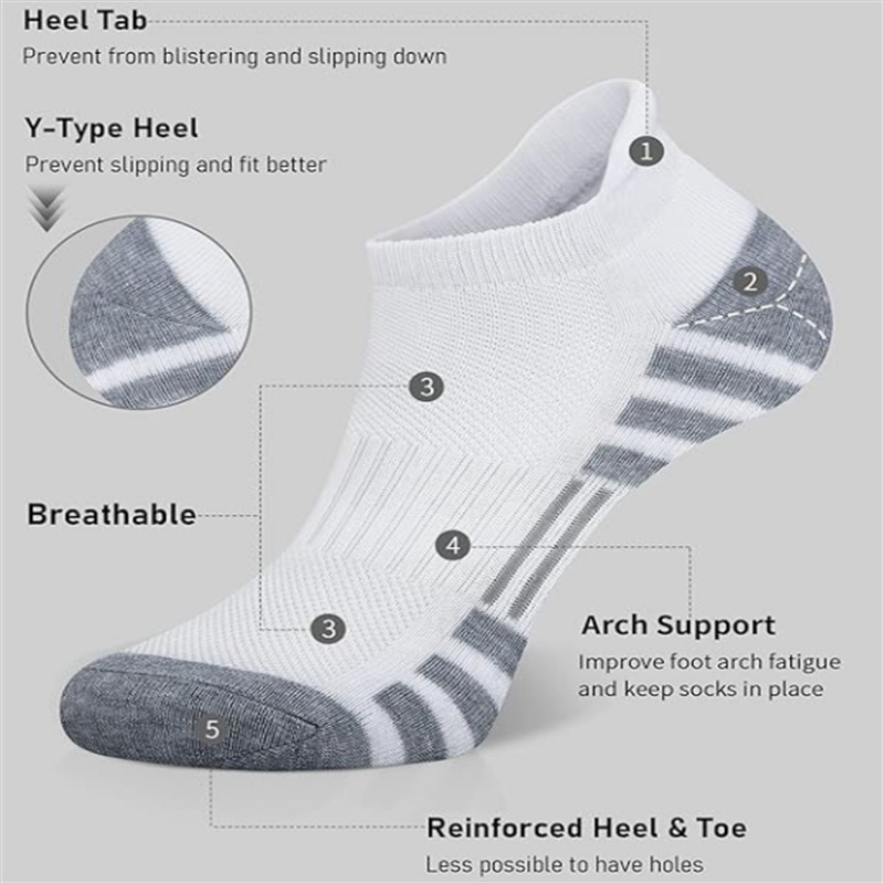 12 Pairs Cushioned Breathable  - Athletic Sock Cushion 评论和价格