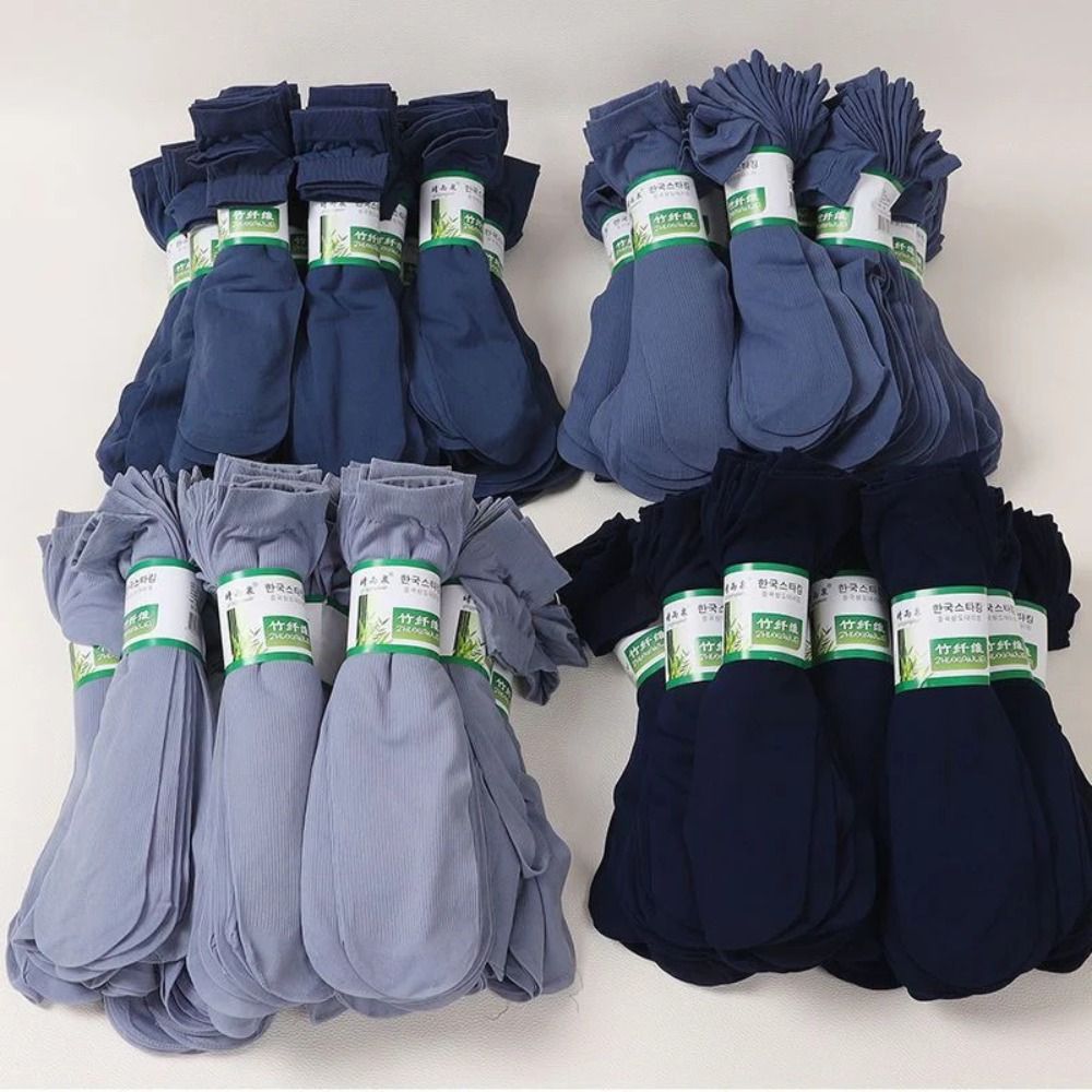 10pairs Fashion Breathable Men - Silk Sock Bamboo 评论和价格