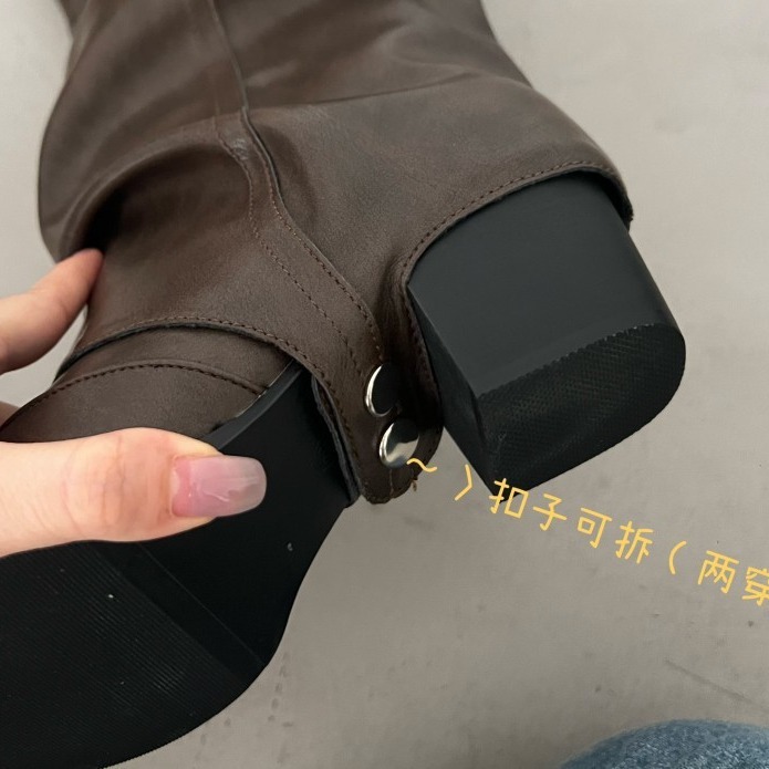 Folding pile pile long tube bo - Knee High Sock Women 评论和价格