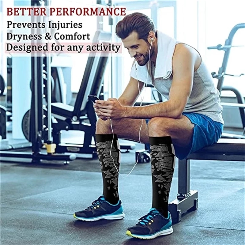 WRELS 1/2/3 Pairs Compression  - Athletic Sock Cushion 评论和价格
