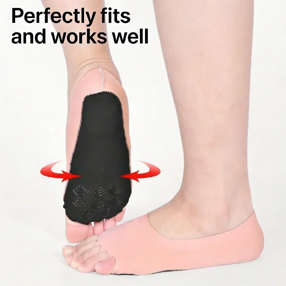 1Pair Toeless Yoga Pilates Soc - Grip Sock Yoga 评论和价格