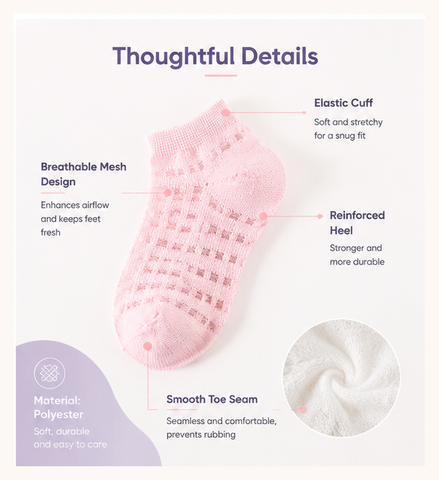 Women's Breathable Ankle Socks - Invisibility Sock Loafer 评论和价格