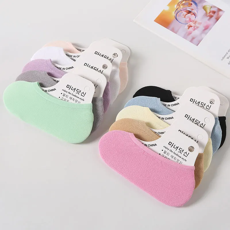 Summer Thin Colorful Girl Invi - Invisibility Sock Loafer 评论和价格