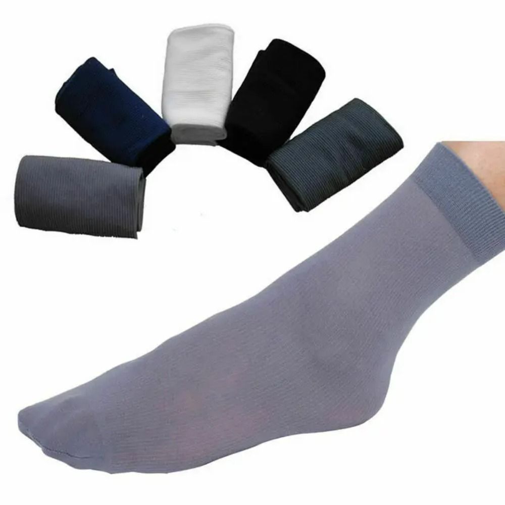 10Pairs Casual Breathable Men  - Silk Sock Bamboo 评论和价格