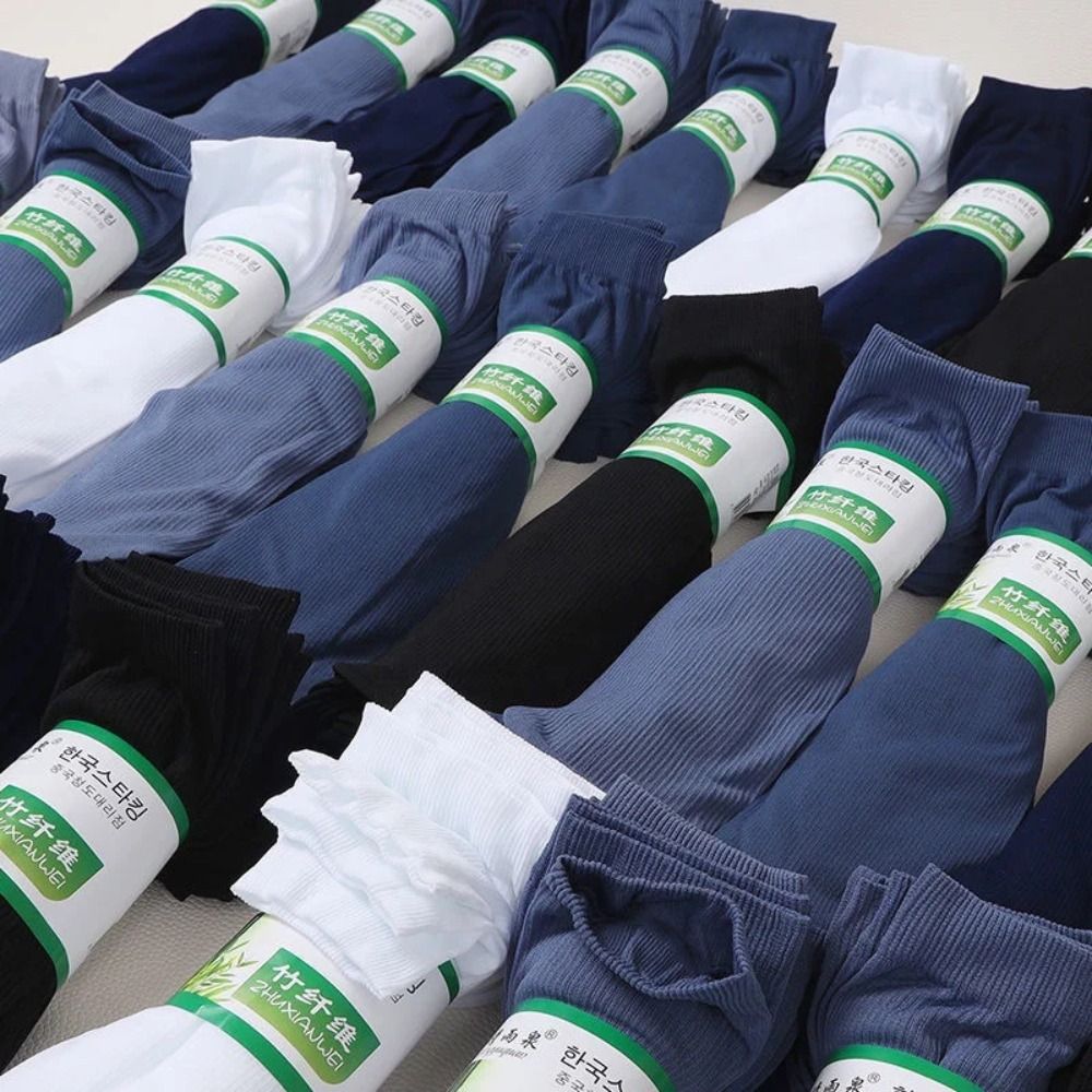 10pairs Fashion Men Ice Silk S - Silk Sock Bamboo 评论和价格