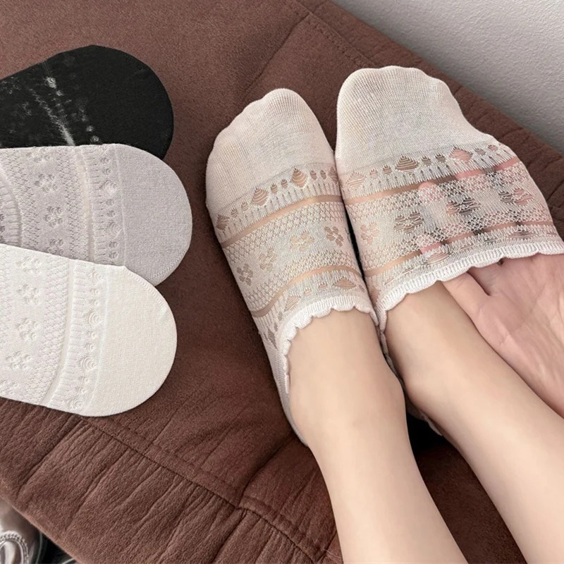 Lace Openwork Ballet Socks for - Invisibility Sock Loafer 评论和价格