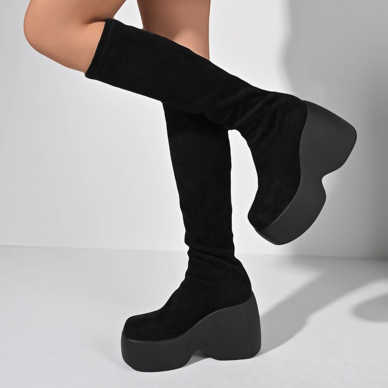 Winter New Skinny Plus Size St - Knee High Sock Women 评论和价格