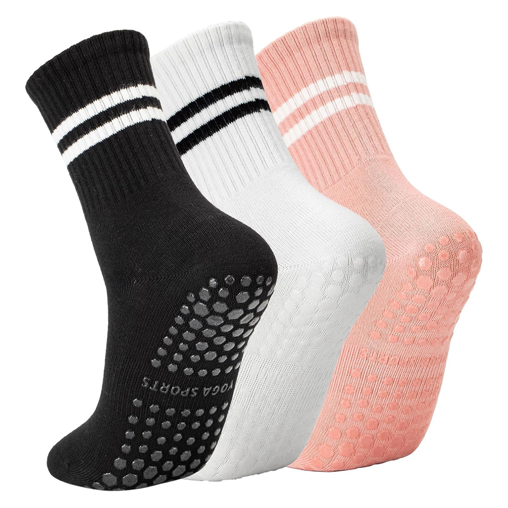 Yoga Pilates Socks with Grips  - Grip Sock Yoga 评论和价格
