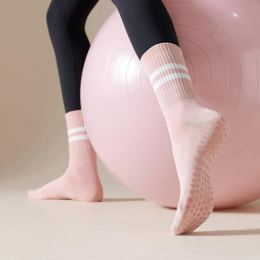 Yoga Pilates Socks with Grips  - Grip Sock Yoga 评论和价格