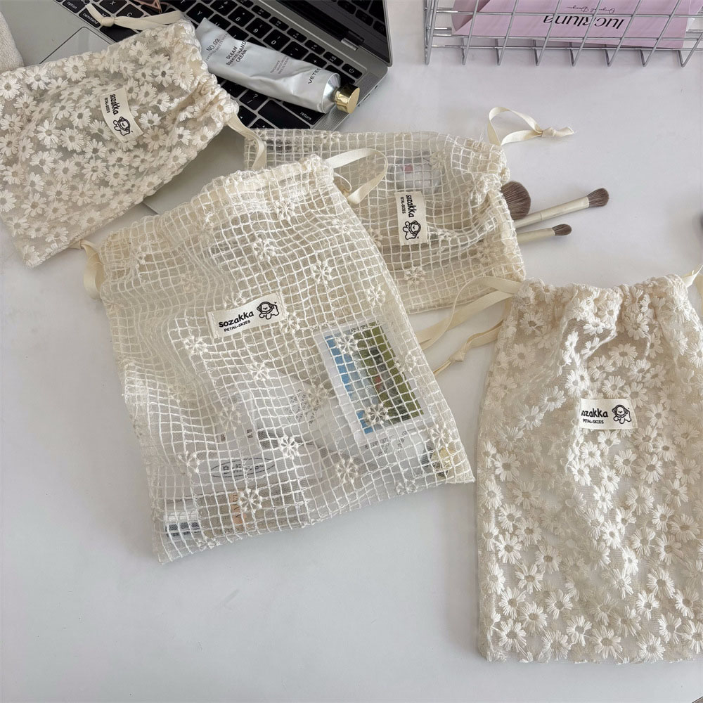 Lace Embroidered Daisy Mesh Dr - Sock Organizer Tray 评论和价格