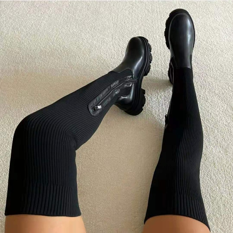 2025 Winter Shoes Women Socks  - Knee High Sock Women 评论和价格