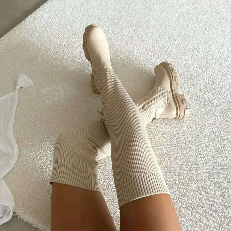 2025 Winter Shoes Women Socks  - Knee High Sock Women 评论和价格