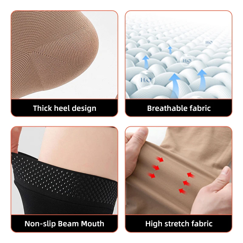 30-40 MmHg Over Knee Closed To - Compression Sock Medical 评论和价格