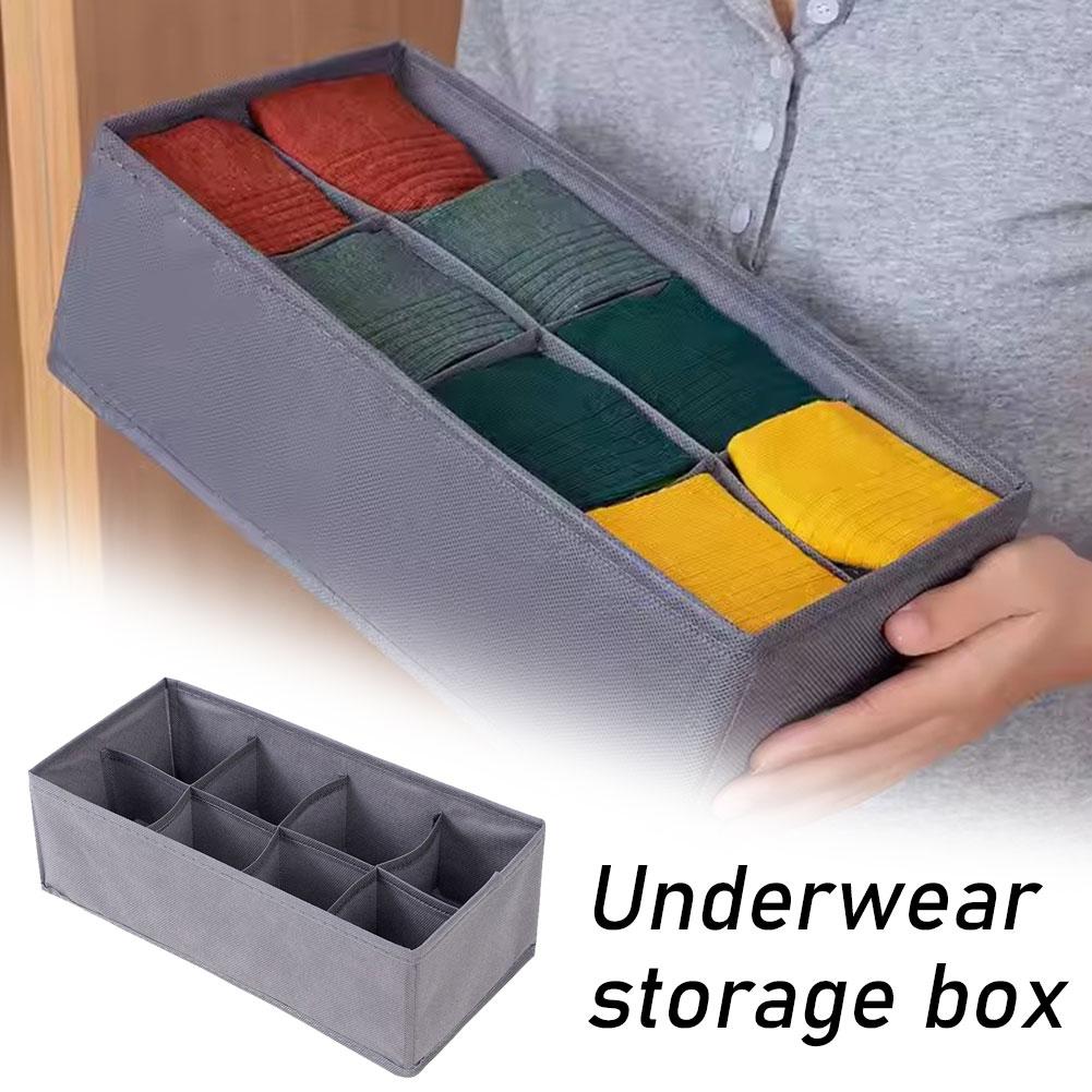 6/7/8/24 Grids Foldable Fabric - Sock Organizer Tray 评论和价格